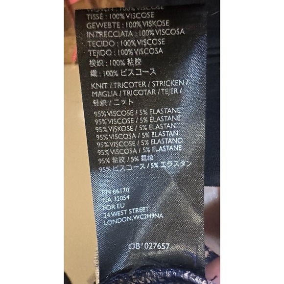 By Anthropologie Women's Indigo Floral Embroidered Peasant Top Size XS - Picture 7 of 9